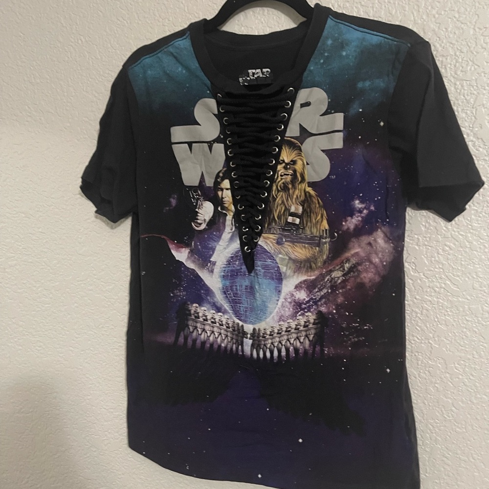 Star Wars Black and Blue Galaxy T-Shirt